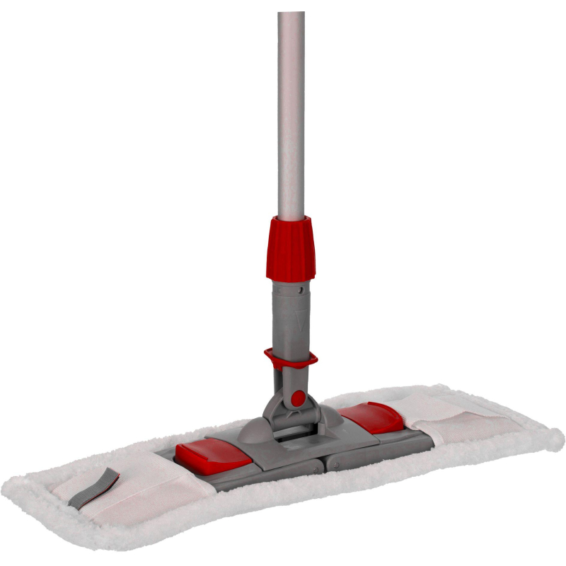 Держатель МОПа универс/зажимы, пластик LuscanProf 50×11см, серый/красный