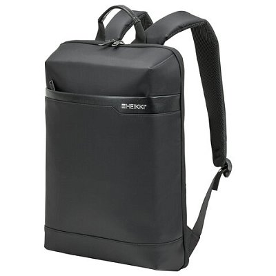 Рюкзак HEIKKI HIGH TECH (ХЕЙКИ) с отделением для ноутбука, черный, 43×28x12 см