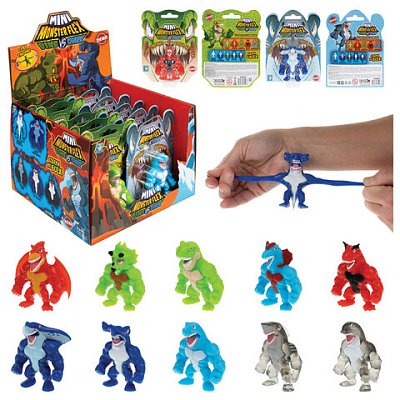Фигурка-тянучка антистресс «MONSTER FLEX MINI DINO и AQUA» 7 см, ассорти 10 видов, блистер