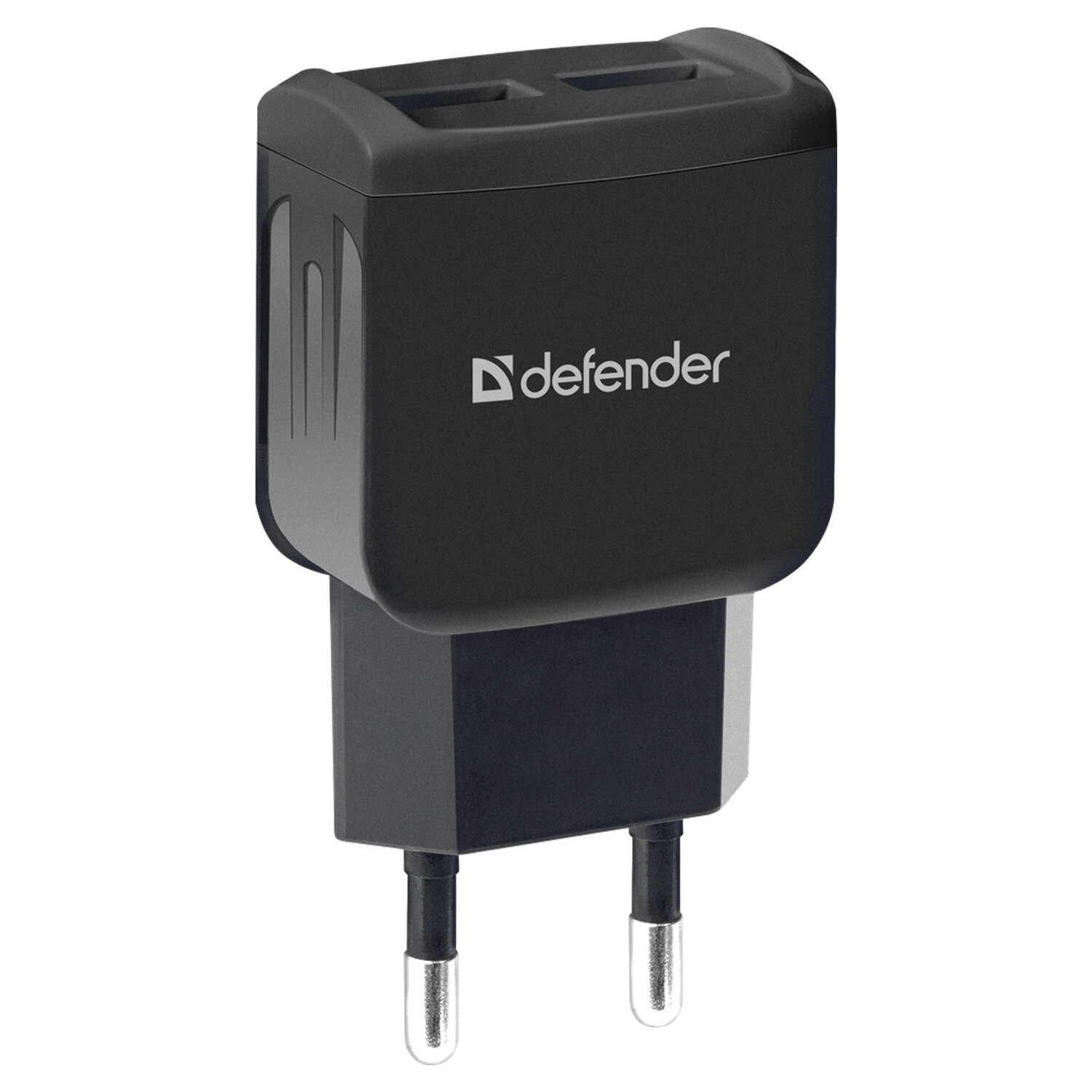 превью Зарядное устройство сетевое (220 В) DEFENDER UPC-21, кабель microUSB 1 м, выходной ток 2.1 А, черное