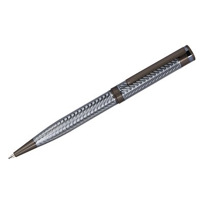 Ручка шариковая Delucci «Stellato» синяя, 1.0мм, корпус серебро/хром, поворотн., подарочная упаковка