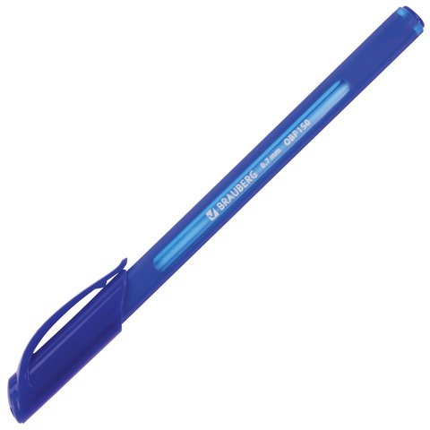 Ручка шариковая масляная BRAUBERG «Extra Glide Soft Blue», СИНЯЯ, узел 0.7 мм, линия письма 0.35 мм