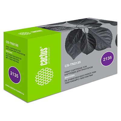 Картридж лазерный CACTUS (CS-TN2135) для BROTHER DCP-7030R/7045NR/MFC-7320R/7440NR, ресурс 1500 стр. 