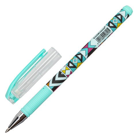 Ручка шариковая ERICH KRAUSE ColorTouch «Ornament», СИНЯЯ, узел 0.7 мм, линия письма 0.35 мм