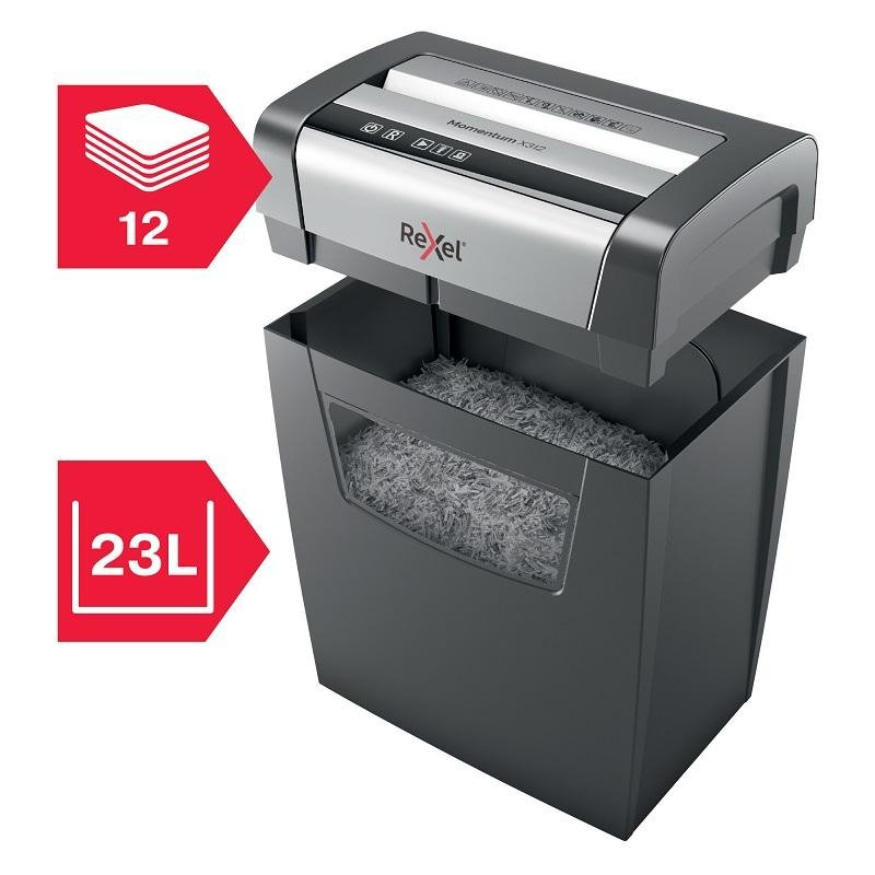 Уничтожитель документов Rexel Momentum X312 3-й уровень секретности объем корзины 23 л