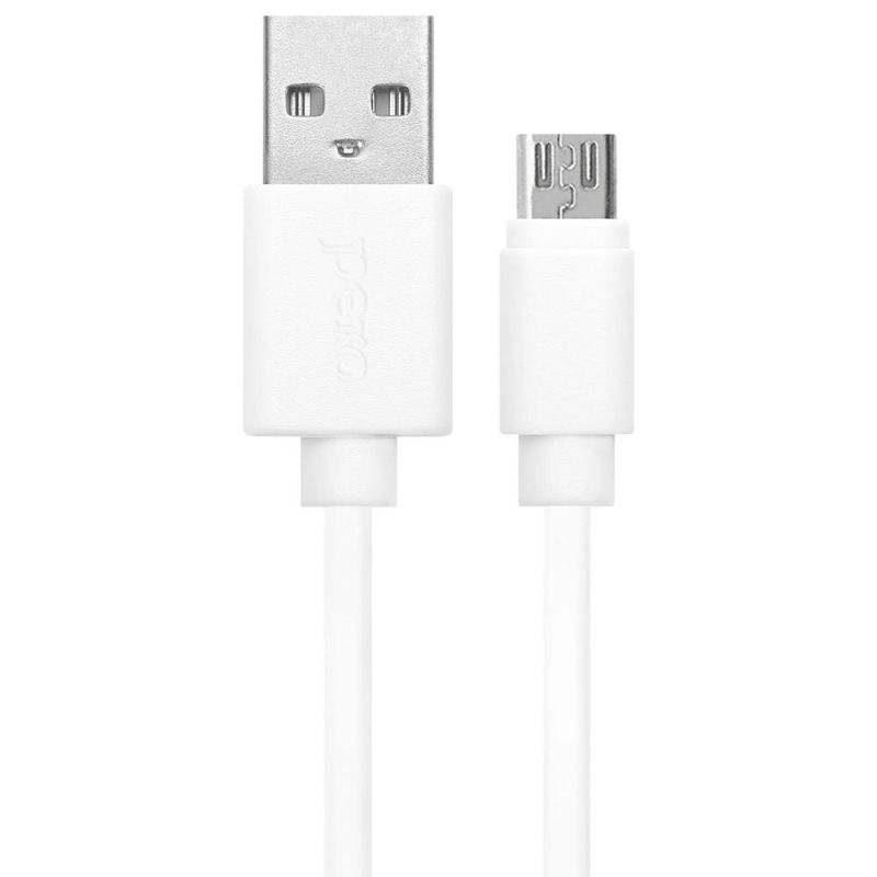 Кабель PERO, DC-03, micro-USB, 2.5А, 1м, Fast charge, белый
