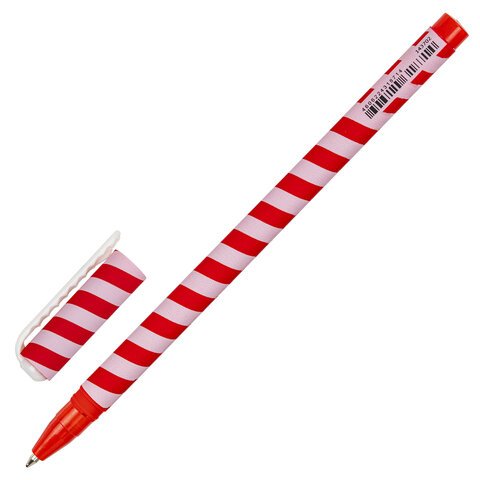 Ручка шариковая BRAUBERG SOFT TOUCH STICK «TWIST», СИНЯЯ, мягкое покрытие, узел 0.7 мм