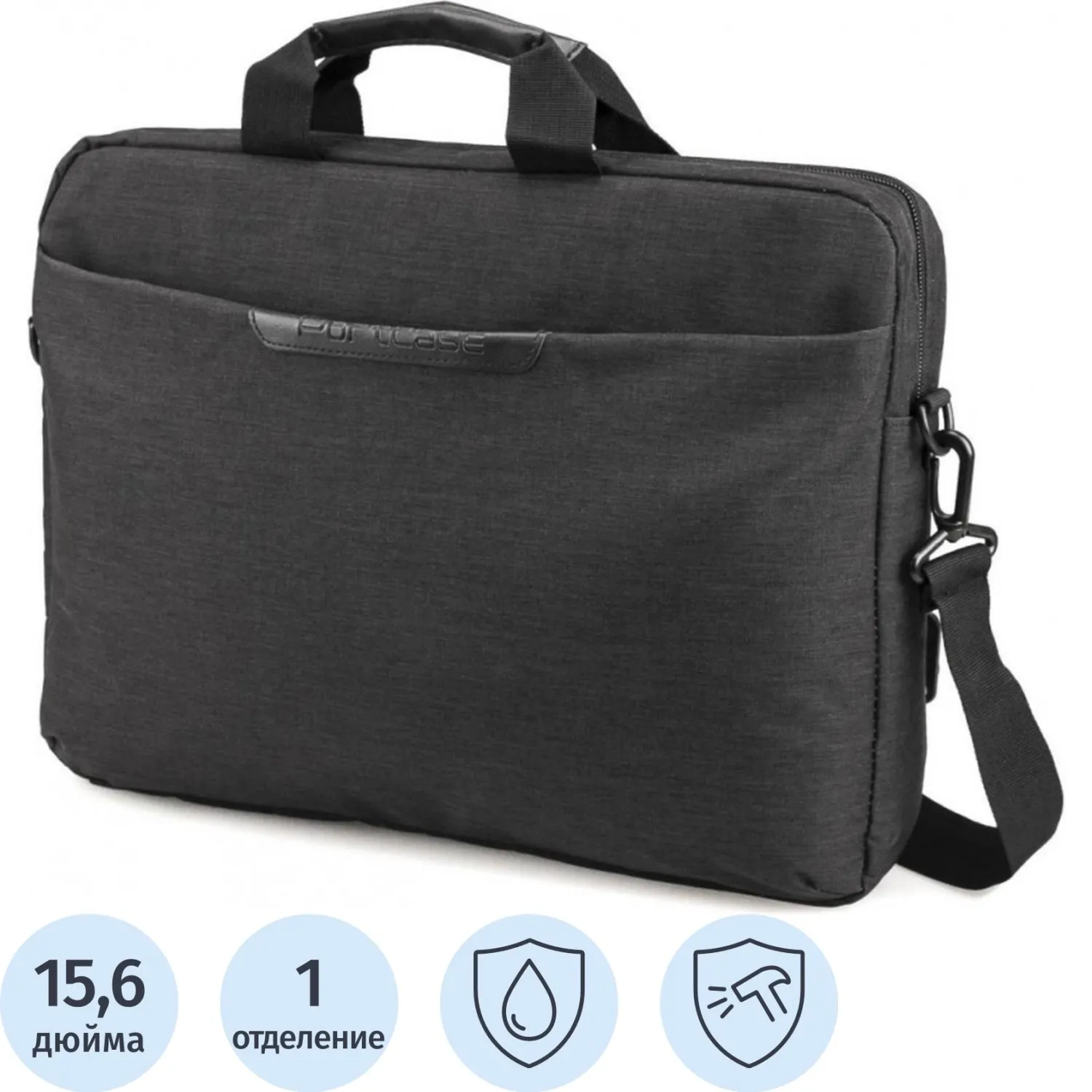 превью Сумка для ноутбука 15.6" PortCase KCB-161 чёрная