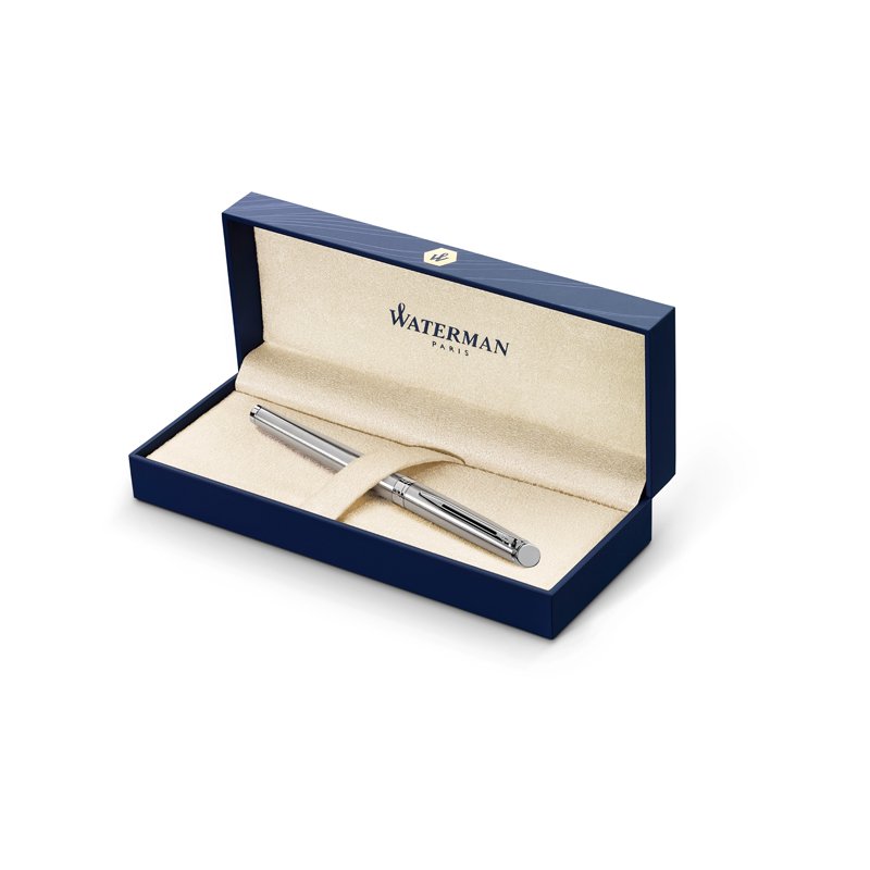 Ручка перьевая Waterman «Hemisphere Stainless Steel PT» синяя, 0.8мм, подарочная упаковка