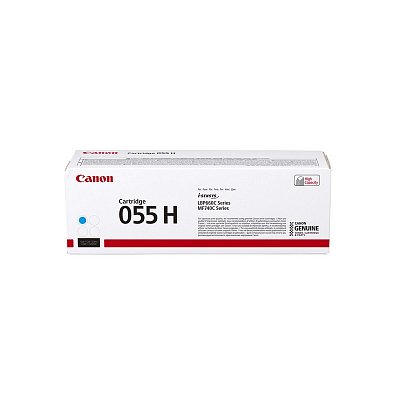 Картридж лазерный Canon 055 H C 3019C002 голубой повышенной емкости оригинальный