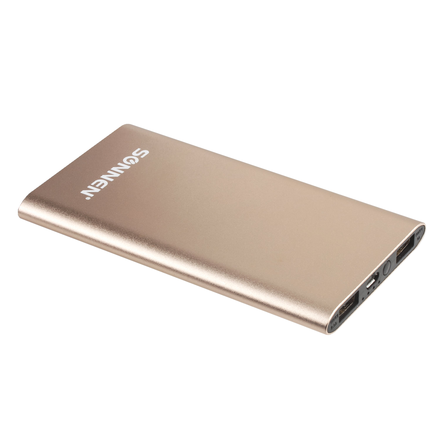 превью Аккумулятор внешний SONNEN POWERBANK V311, 4000 mAh, литий-полимерный, золотистый, алюминиевый корпус