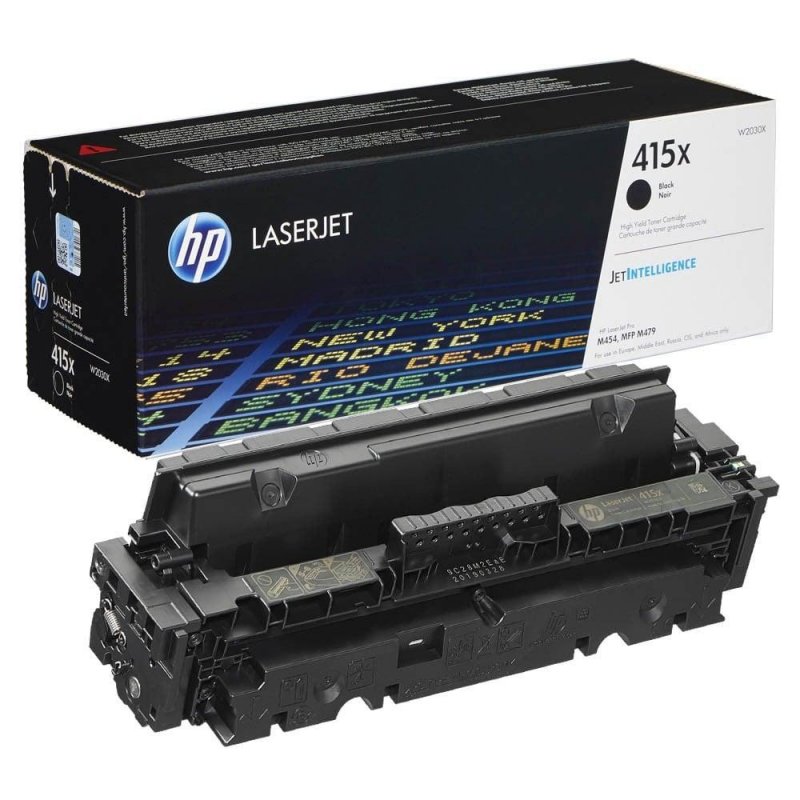 Тонер-картридж HP 415X W2030X черный повышенной емкости оригинальный