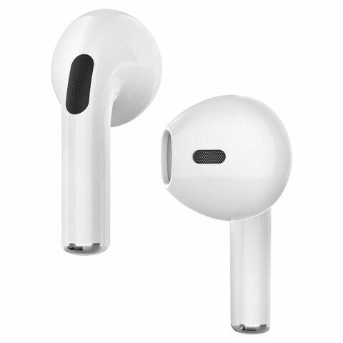 Наушники с микрофоном (гарнитура) DEFENDER TWINS 930, Bluetooth, беспроводные, белые, 