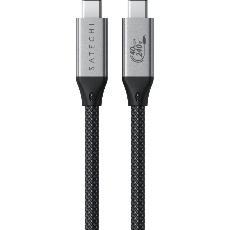 Кабель Satechi USB4 Pro Cable. Длина: 1.2м. Цвет: серый космос