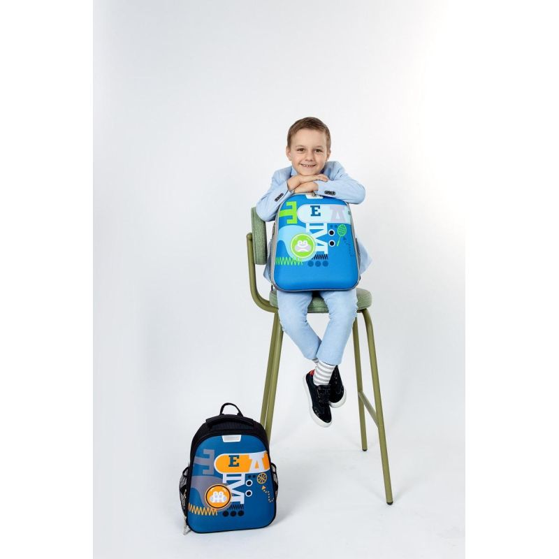 Ранец №1School Light Team оранжевый, 2 отд., (700г)