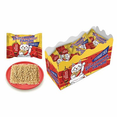 Готовый снек ХРУСТЯЩИЙ РАМЭН «со вкусом курицы», 20 г, КОНФИТОЙ