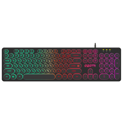 Клавиатура проводная игровая DEFENDER OZOTH GK-106, USB, 104 клавиши, с подсветкой, черная