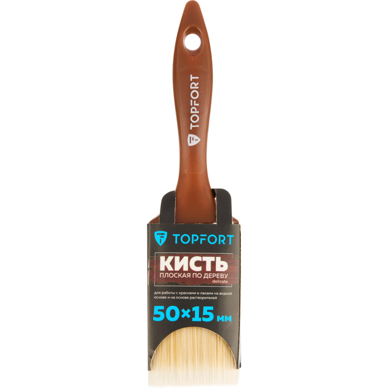 Кисть плоская по дереву TOPFORT Delicate 50×15