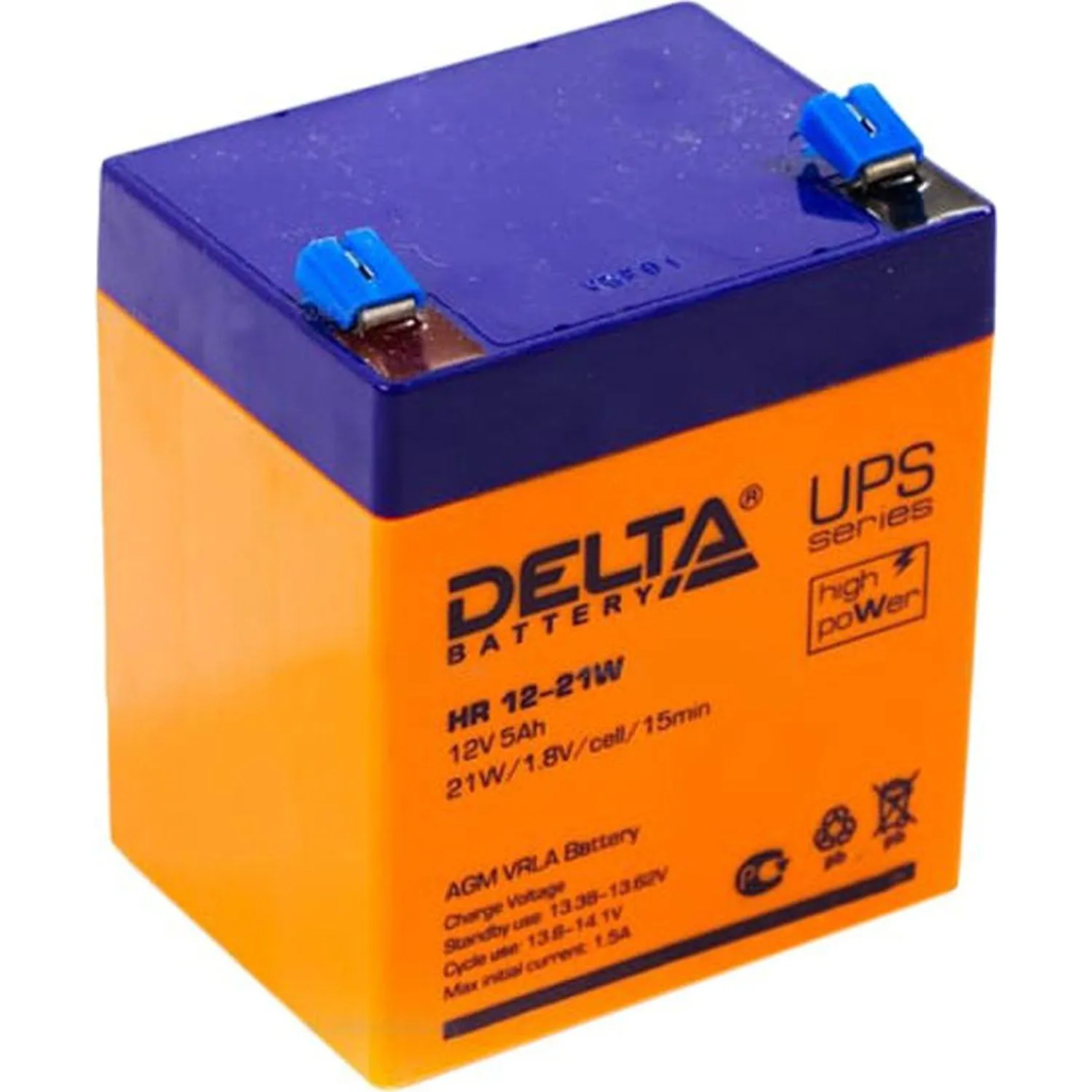 превью Батарея для ИБП Delta HR 12-21W 12 В 5 Ач