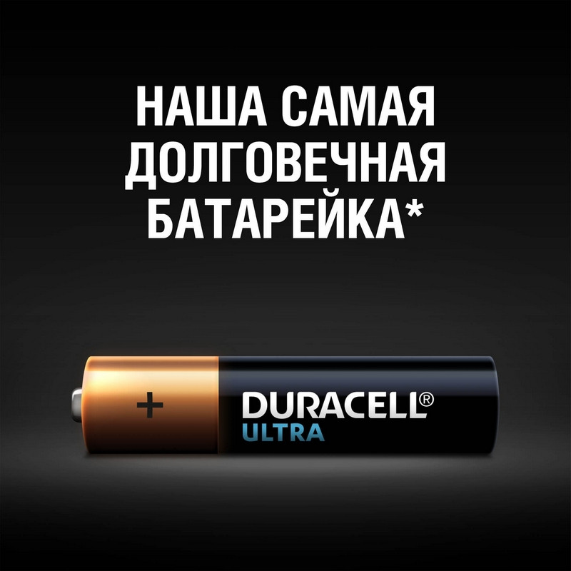 Батарейки Duracell UltraPower мизинчиковые AAA LR03-2BL (2 штуки в упаковке)