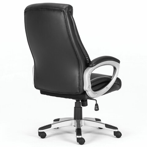 Кресло офисное BRABIX PREMIUM «Grand EX-501», рециклированная кожа, черное, 531950