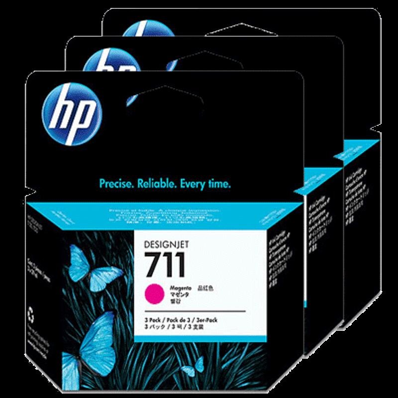 Картридж струйный HP 711 CZ135A пур. для DgnJ T120/520 (3шт)