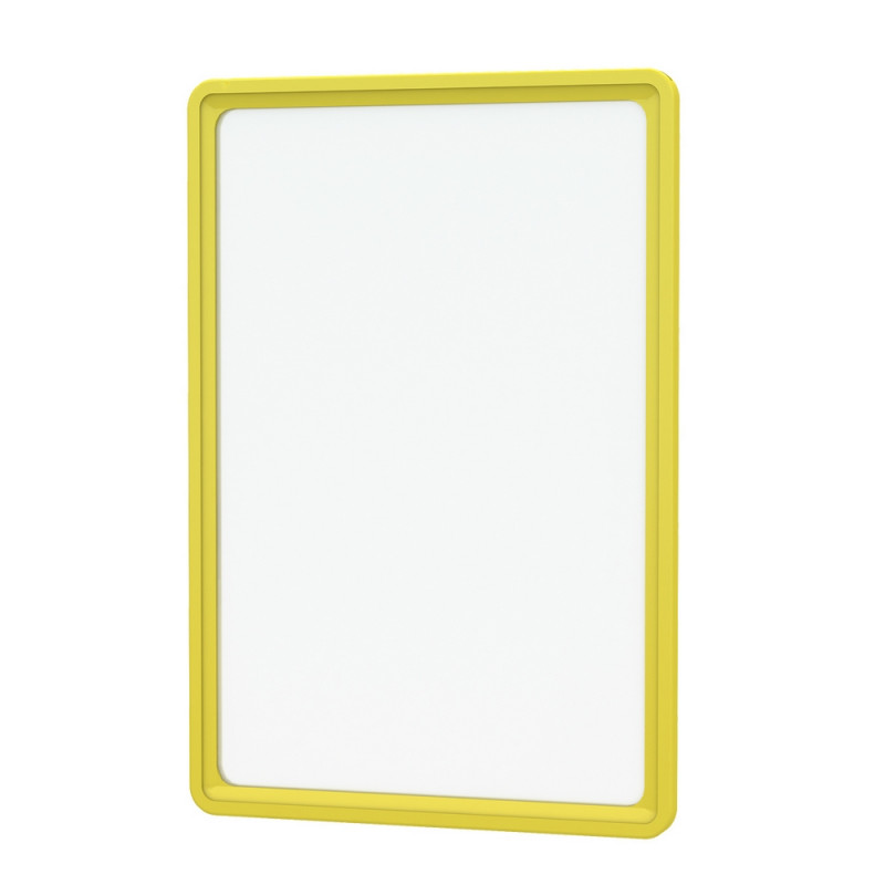 превью Рамка для ценникодержателей пластиковая А4 желтая (10 штук в упаковке, артикул производителя 102004-04)