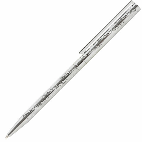 Ручка подарочная шариковая GALANT «ASTRON SILVER», корпус серебристый, детали хром, узел 0.7 мм, синяя
