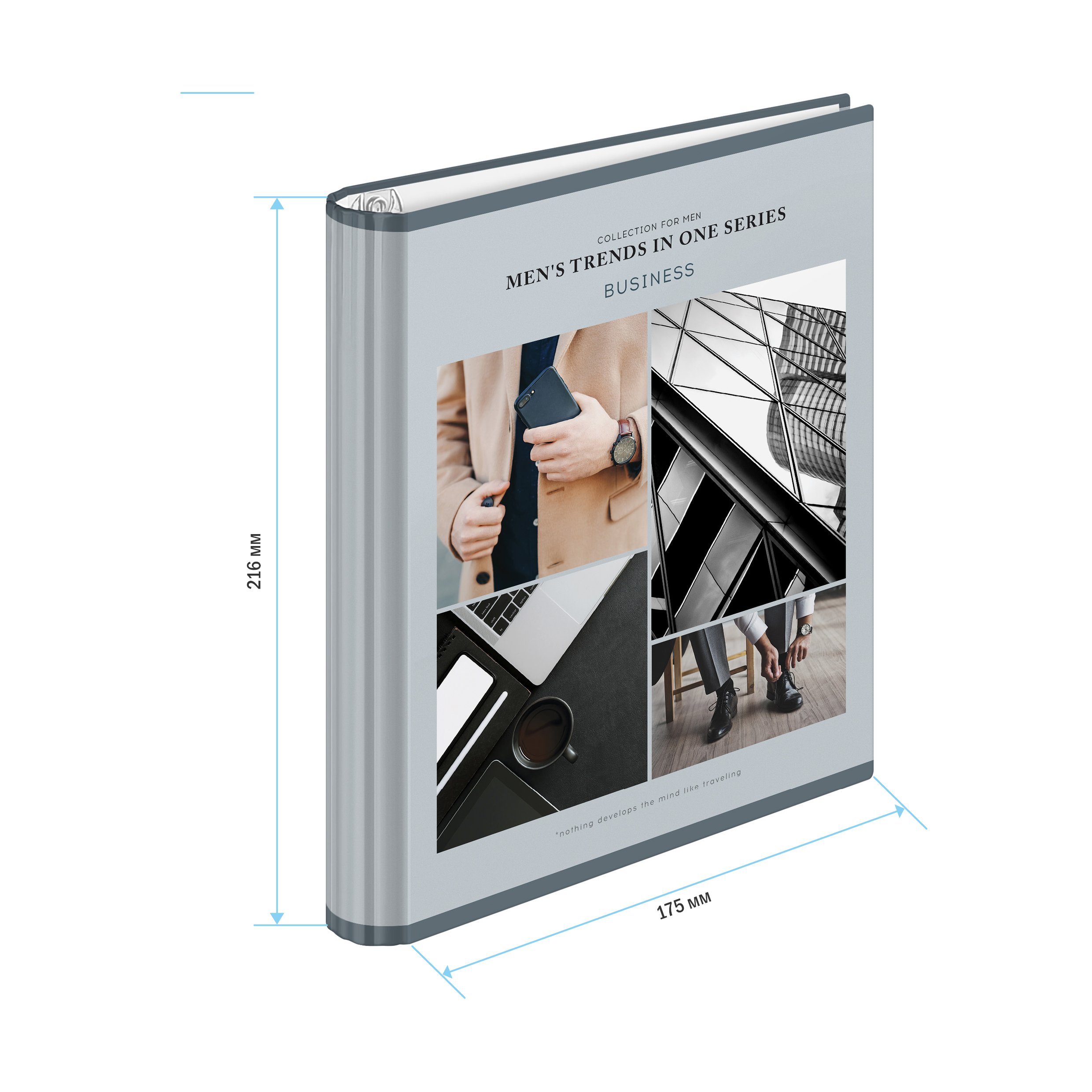 Тетрадь на кольцах А5, 120л., 7БЦ, ArtSpace «Стиль. For men», глянцевая ламинация