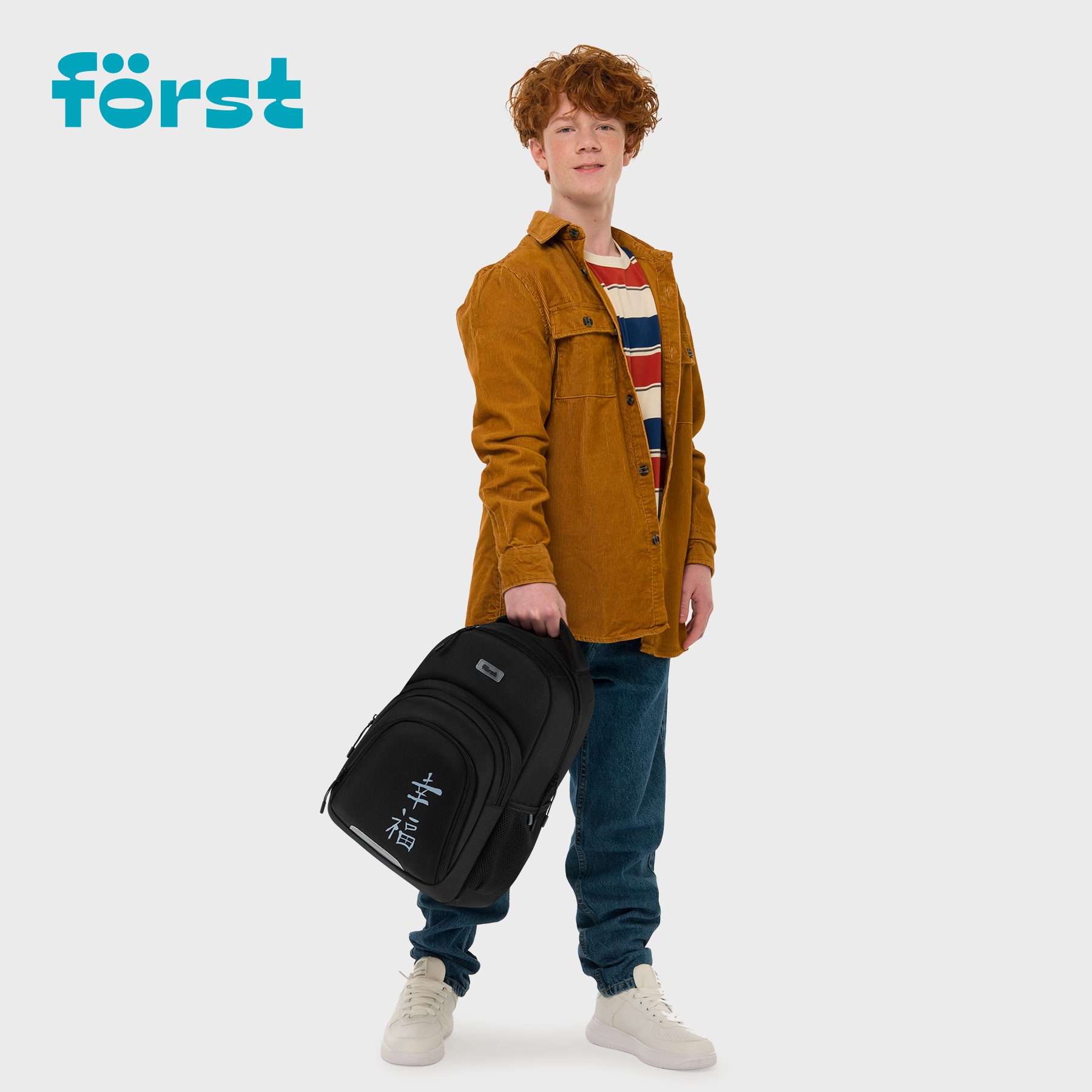 Рюкзак Först F-Line «New way» 42×27×16см, 1 отделение, 5 карманов, уплотненная спинка