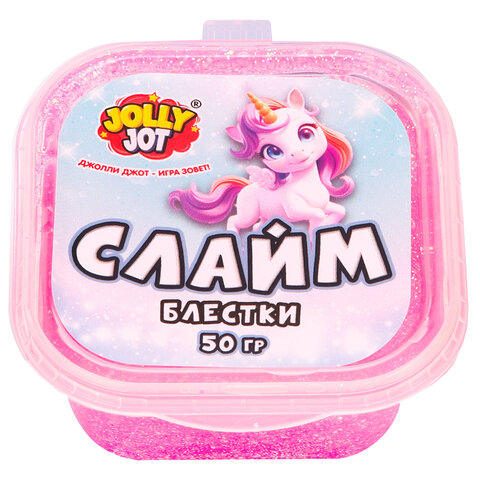 Слайм, НАБОР 8 видов, 50 г, JOLLY JOT (ДЖОЛЛИ ДЖОТ)