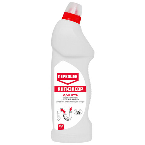 превью Средство для прочистки канализационных труб 750 мл, ПЕРВОЦЕН, РЕНЕССАНС КОСМЕТИК, МИНПРОМТОРГ