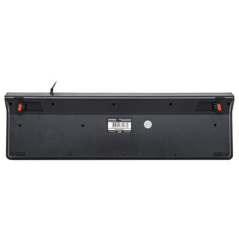 Клавиатура проводная SONNEN KB-8280, USB, 104 плоские клавиши, черная