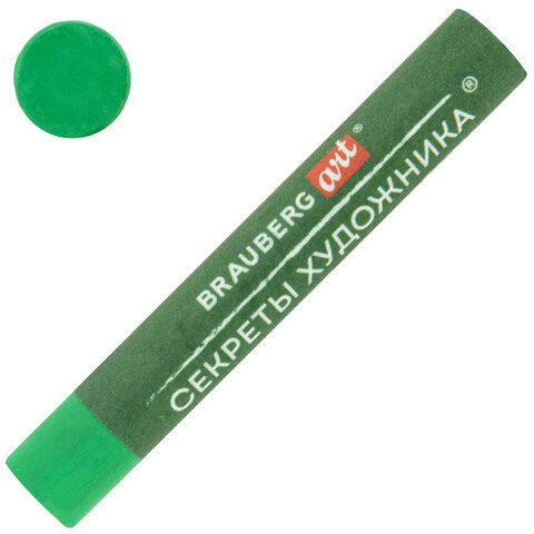 Пастель масляная BRAUBERG ART «Секреты художника», УТОЛЩЕННАЯ, 24 цвета, круглое сечение