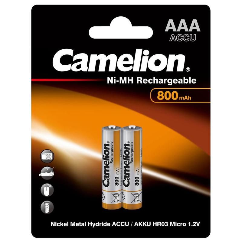 превью Аккумулятор AAA 800 мАч Camelion 2 штуки в упаковке Ni-Mh