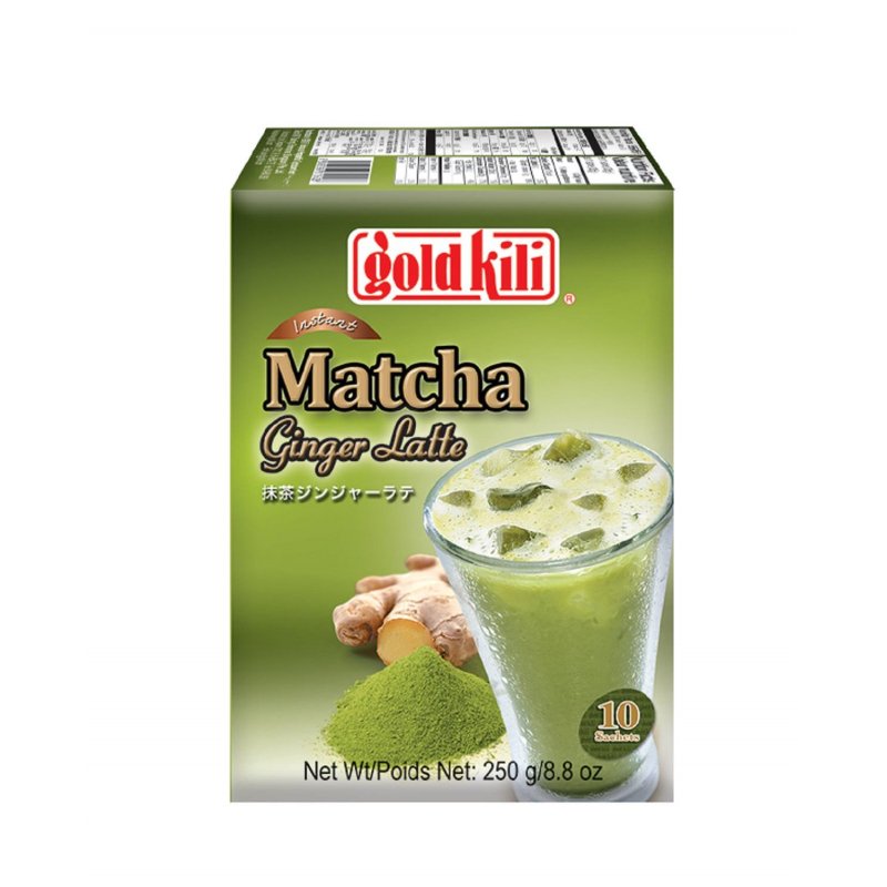 Чайный напиток «Matcha Ginger Latte» матча латте с имбирем, 10 саше по 25 г, GOLD KILI