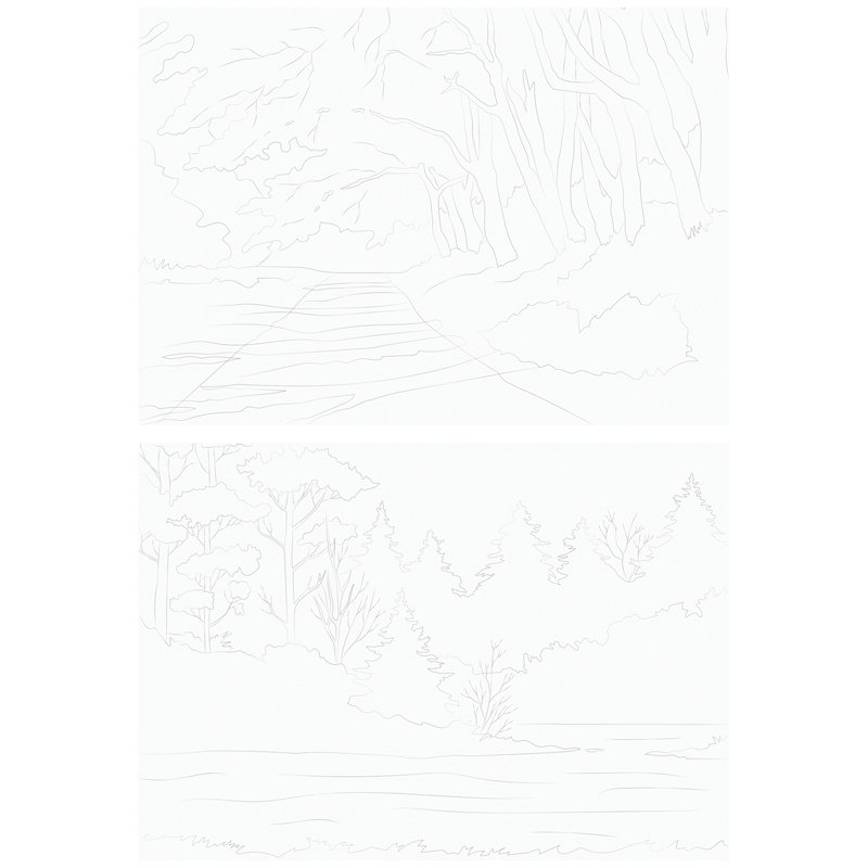Папка для акварели с эскизом 10 л., А4, ArtSpace «Пейзажи», 180 г/м2