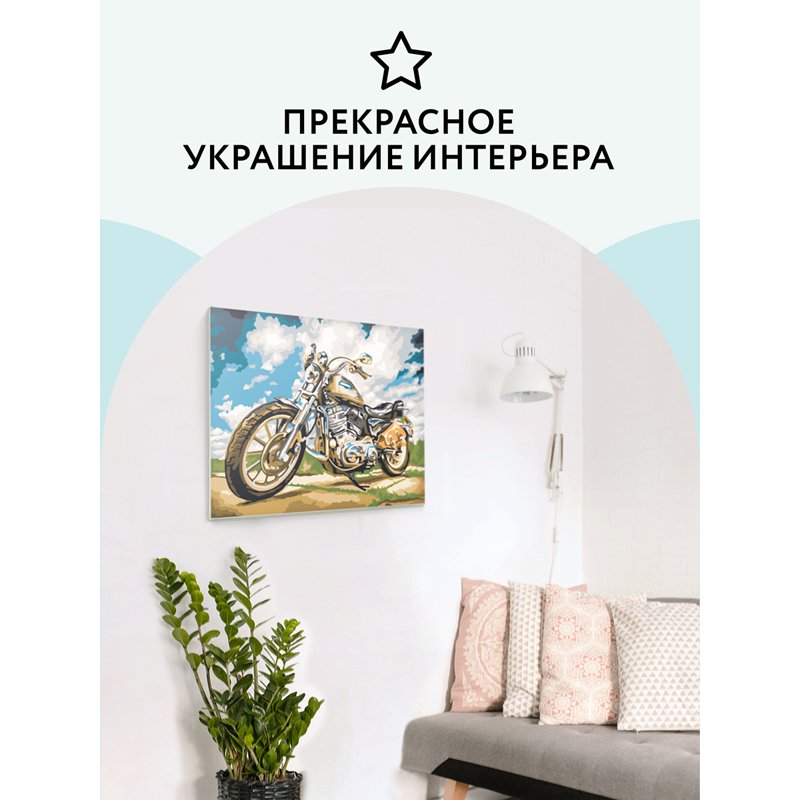 Картина по номерам на картоне ТРИ СОВЫ «На скорости», 30×40, с акриловыми красками и кистями