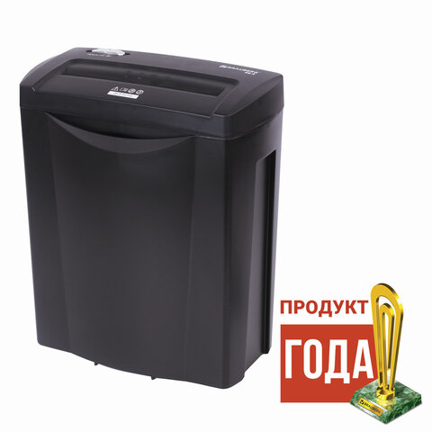 Уничтожитель (шредер) BRAUBERG S8-S, для 1-3 человек, 2 уровня секретности, полоски 6 мм, 8 листов, 15 л