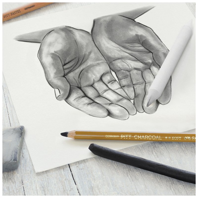Набор угля и угольных карандашей Faber-Castell «Charcoal Sketch» 7 предметов, картон. упак. 