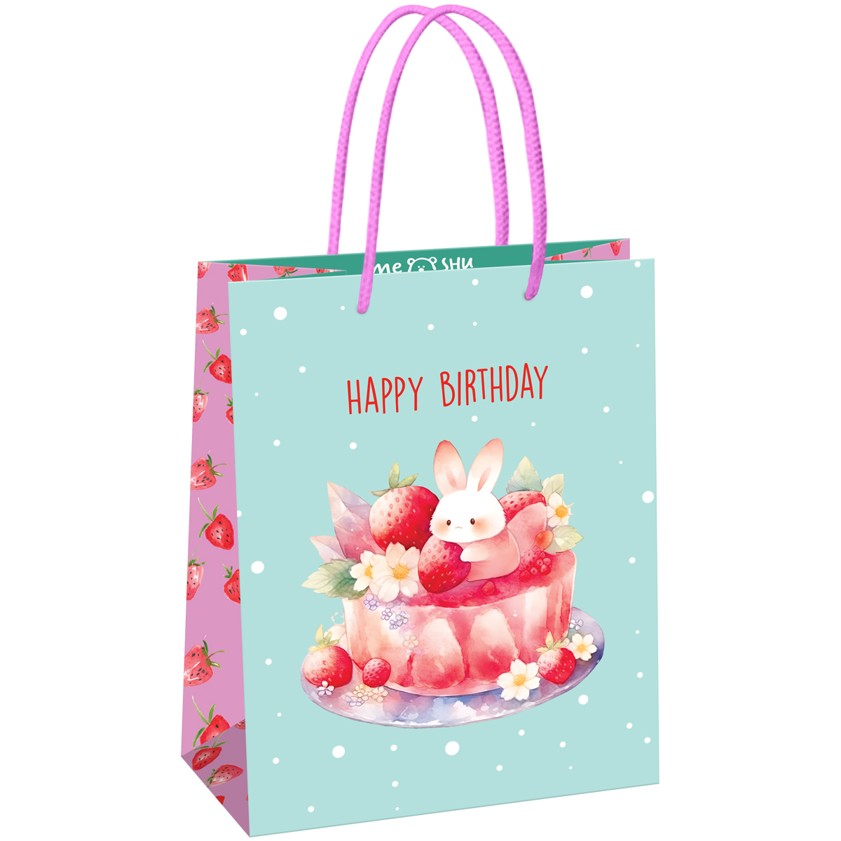 превью Пакет подарочный 18×23×10см MESHU «Cake», матовая ламинация