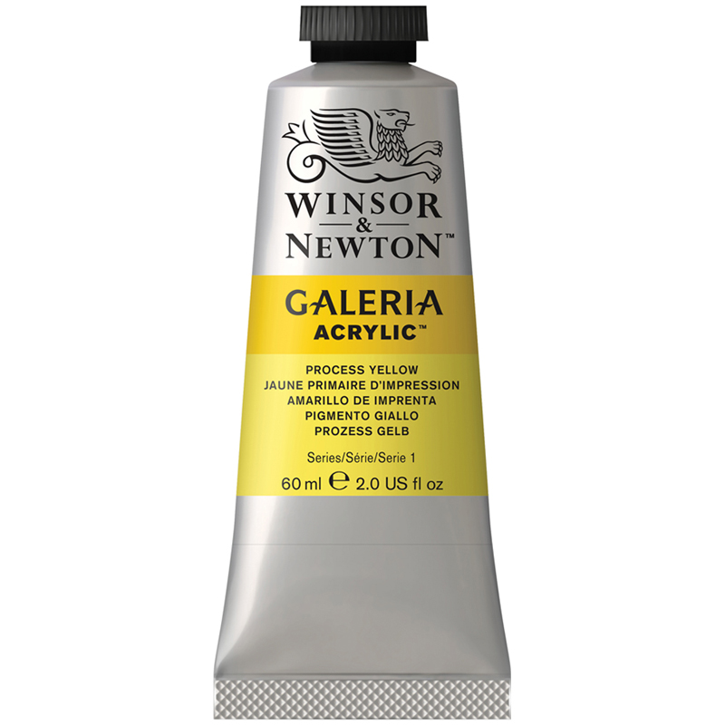 превью Краска акриловая художественная Winsor&Newton «Galeria», 60мл, туба, желтый триадный (обработанный)