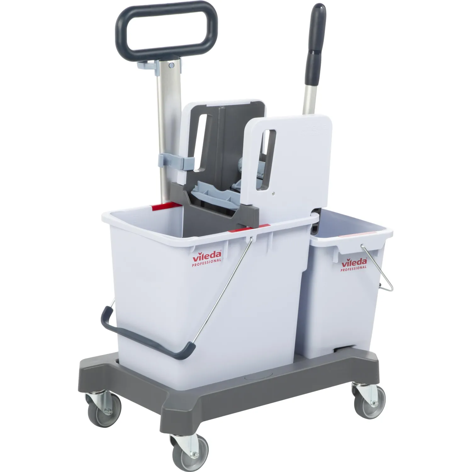 Тележка уборочная Vileda Professional КомбиСпид Про 2-ведерная с отжимом 1×25 л + 1×10 л (арт. производителя 149099)