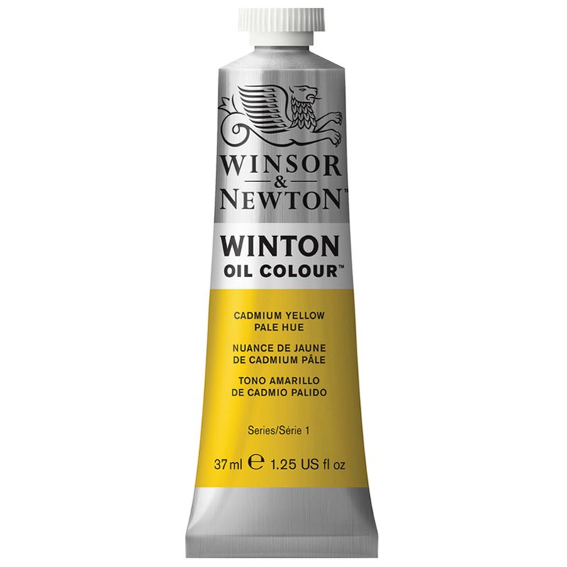 превью Краска масляная художественная Winsor&Newton «Winton», 37мл, туба, бледно-желтый кадмий