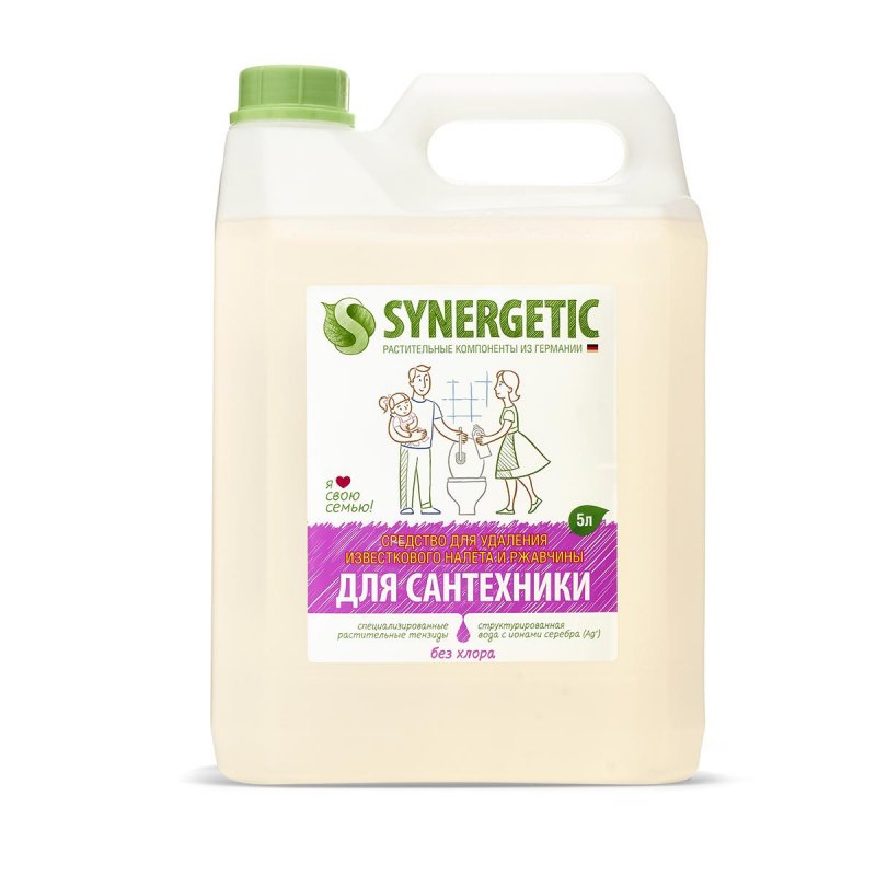 Средства для сантехники и дезинфекции Synergetic концентрированное 5 л