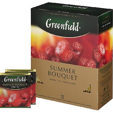 Чай Greenfield Summer Bouquet фруктов. фольгир. 100 пак/уп 0878-09 Т