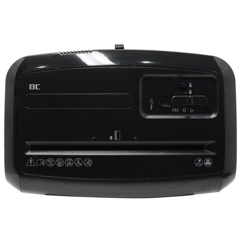Уничтожитель документов Fellowes Powershred 8C, 4-й уровень секретности объем корзины 14 л