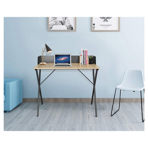 Стол на металлокаркасе BRABIX «LOFT CD-007», 800×500х840 мм, органайзер, комбинированный