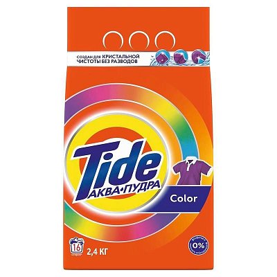 Порошок стиральный автомат Tide Color 2.4 кг (для цветного белья)