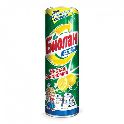 Чистящее средство 400 г, БИОЛАН «Сочный лимон», порошок